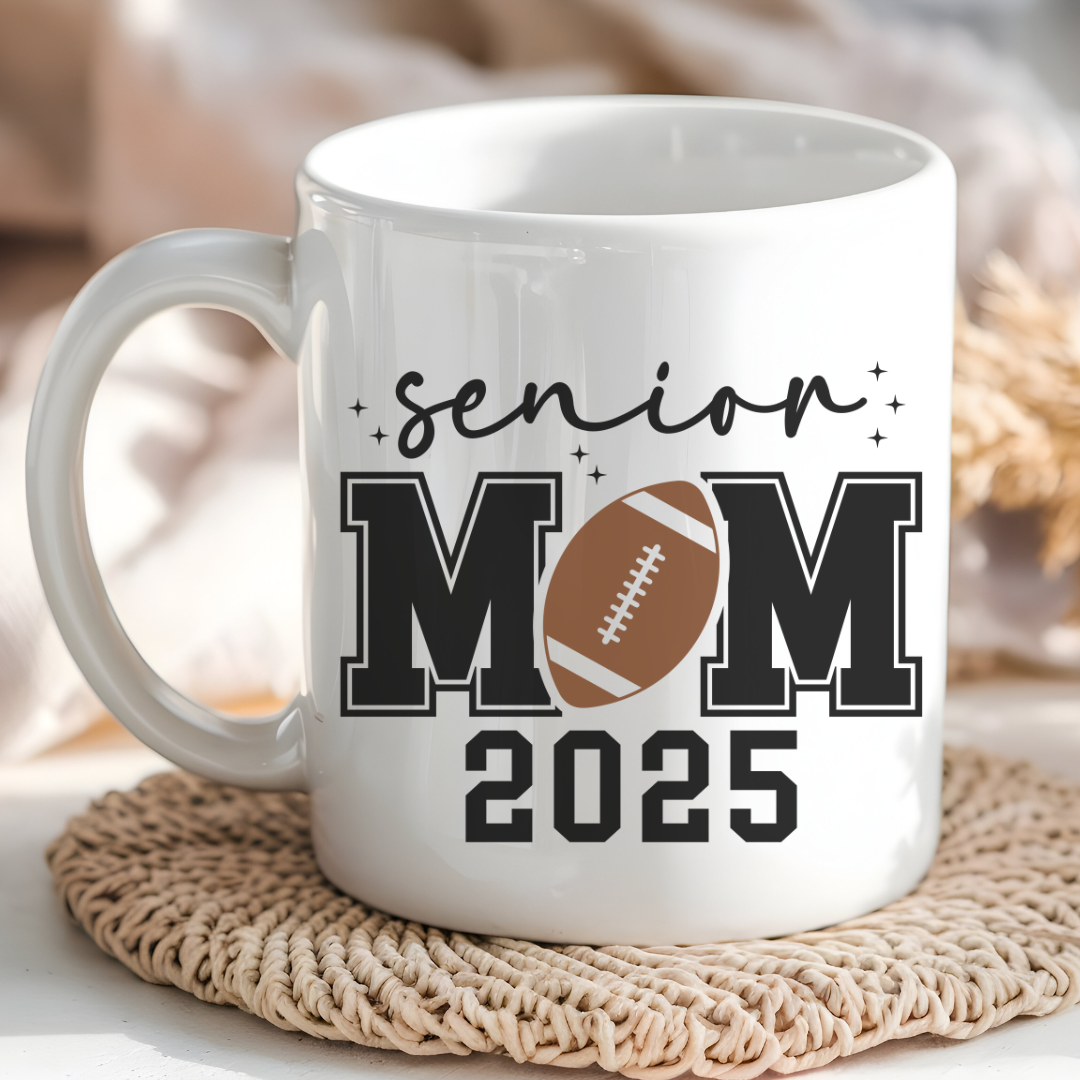 Senior Mom 2025 Ceramic Mug, (11oz, 15oz)